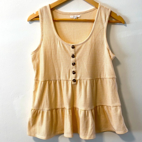 Maurices Tops - 🐌 Maurices striped ribbed babydoll top